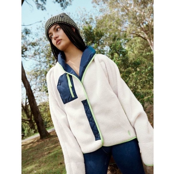 Free People Movement Hit The Slopes Shawl Fleece Jacket Size XL - Picture 4 of 5